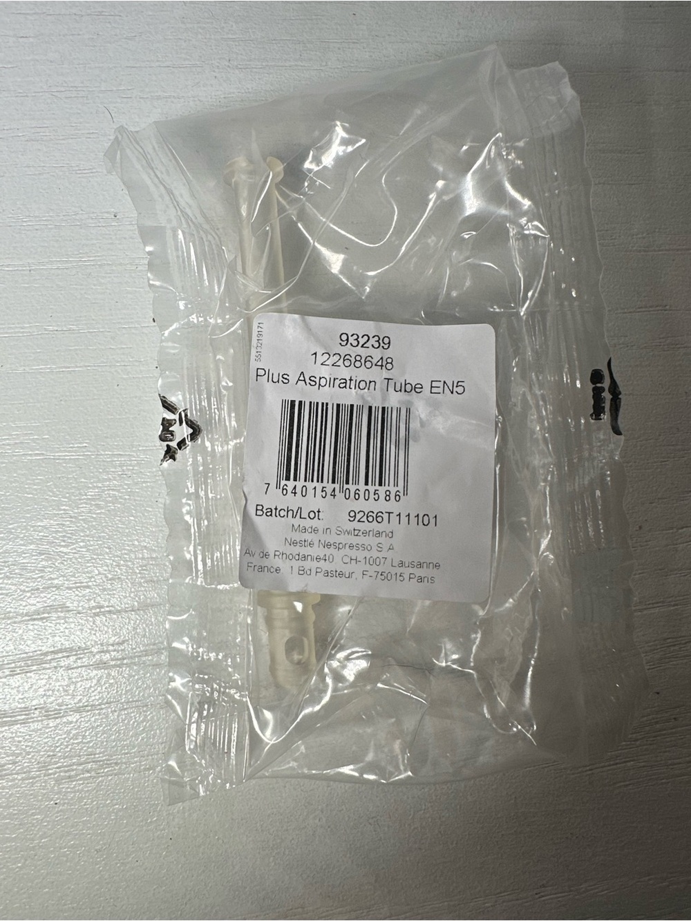 Nespresso - Original Line Lattisima Plus Milk Frother Aspiration Tube